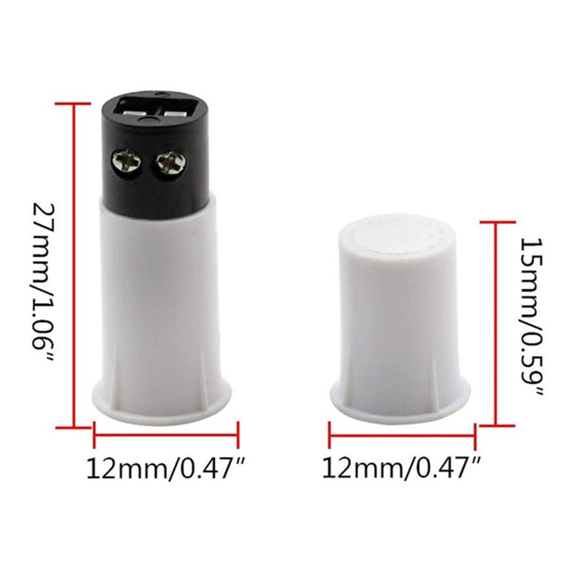 bnafes MC-33C Normally Closed Recessed Window Door Contact Sensor Alarm Magnetic Reed Switch - (5 Sets) - Image 3